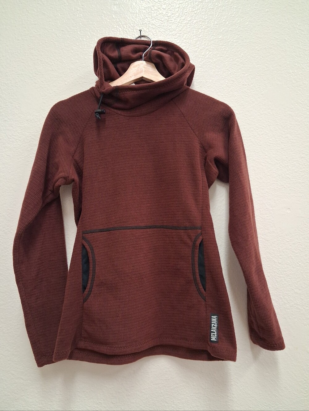 Women's Melanzana Micro Grid Hoodie Size XS Fleece
